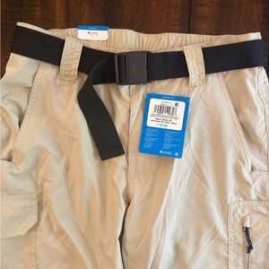 COLUMBIA Men's Beige Convertible Hiking Pants, NWT, size 30x30